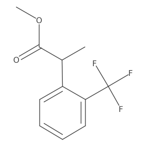 Methyl 2-(2-(trifluoromethyl)phenyl)propanoate结构式