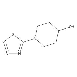 1-(1,3,4-Thiadiazol-2-yl)piperidin-4-ol结构式