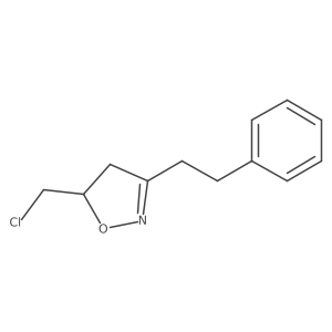 5-(Chloromethyl)-3-(2-phenylethyl)-4,5-dihydro-1,2-oxazole结构式