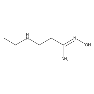 3-(ethylamino)-N'-hydroxypropanimidamide结构式