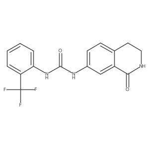 1-(1-Oxo-1,2,3,4-tetrahydroisoquinolin-7-yl)-3-(2-(trifluoromethyl)phenyl)urea Structure