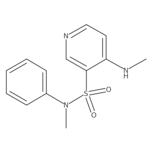 N-methyl-4-(methylamino)-N-phenylpyridine-3-sulfonamide结构式