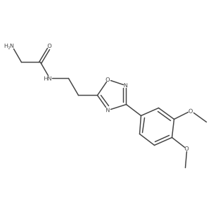 Acetamide, 2-amino-N-[2-[3-(3,4-dimethoxyphenyl)-1,2,4-oxadiazol-5-yl]ethyl]-结构式