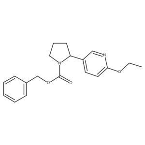 Benzyl 2-(6-ethoxypyridin-3-yl)pyrrolidine-1-carboxylate结构式