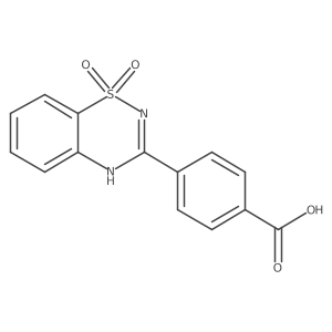 4-(1,1-Dioxido-2H-benzo[e][1,2,4]thiadiazin-3-yl)benzoic acid Structure