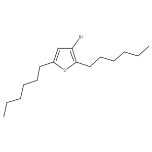 3-Bromo-2,5-dihexylthiophene Structure