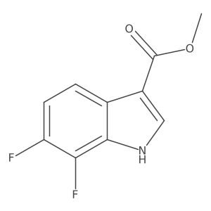 1H-Indole-3-carboxylic acid, 6,7-difluoro-, methyl ester Structure