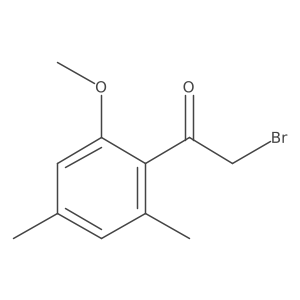 2-Bromo-1-(2-methoxy-4,6-dimethylphenyl)ethanone Structure