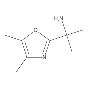2-(Dimethyl-1,3-oxazol-2-yl)propan-2-amine结构式