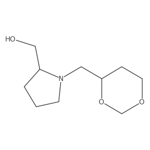 2-Pyrrolidinemethanol, 1-(1,3-dioxan-4-ylmethyl)-, (2S)- Structure