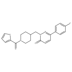 6-(4-Fluorophenyl)-2-{[1-(furan-2-carbonyl)piperidin-4-yl]methyl}-2,3-dihydropyridazin-3-one Structure