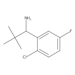 (S)-1-(2-Chloro-5-fluorophenyl)-2,2-dimethylpropan-1-amine Structure