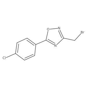 3-(Bromomethyl)-5-(4-chlorophenyl)-1,2,4-oxadiazole结构式