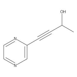 4-(Pyrazin-2-yl)but-3-yn-2-ol结构式