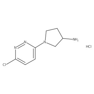 (R)-1-(6-chloropyridazin-3-yl)pyrrolidin-3-amine hydrochloride Structure