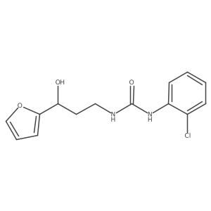 1-(2-Chlorophenyl)-3-[3-(furan-2-YL)-3-hydroxypropyl]urea结构式