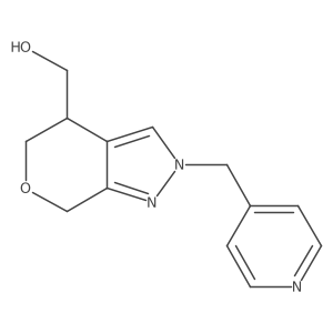 (2-(Pyridin-4-ylmethyl)-2,4,5,7-tetrahydropyrano[3,4-c]pyrazol-4-yl)methanol结构式