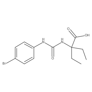 2-[[[(4-bromophenyl)amino]carbonyl]amino]-2-ethylButanoic acid结构式