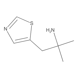 2-Methyl-1-(1,3-thiazol-5-yl)propan-2-amine结构式