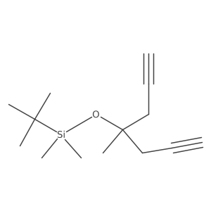 tert-Butyldimethyl((4-methylhepta-1,6-diyn-4-yl)oxy)silane Structure