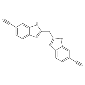 2,2a(2)-Methylenebis[1H-benzimidazole-6-carbonitrile] Structure