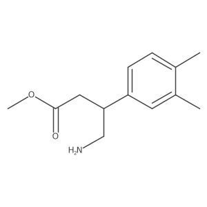 Methyl 4-amino-3-(3,4-dimethylphenyl)butanoate结构式