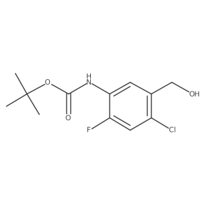 Tert-butyl 4-chloro-2-fluoro-5-(hydroxymethyl)phenylcarbamate Structure