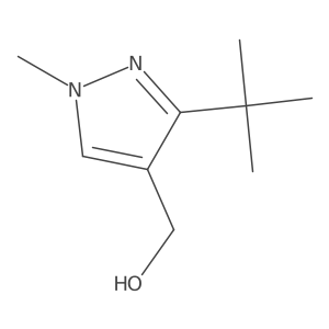 (3-(tert-butyl)-1-methyl-1H-pyrazol-4-yl)methanol结构式