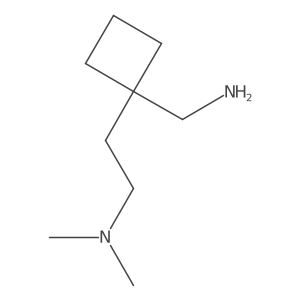 (1-[2-(Dimethylamino)ethyl]cyclobutyl)methanamine结构式