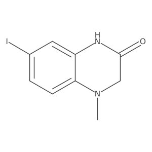 7-Iodo-4-methyl-3,4-dihydroquinoxalin-2(1H)-one Structure