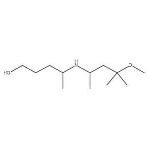 4-[(4-Methoxy-4-methylpentan-2-yl)amino]pentan-1-ol结构式