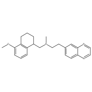 ((R)-5-Methoxy-1,2,3,4-tetrahydro-naphthalen-1-ylmethyl)-methyl-(2-quinoxalin-6-yl-ethyl)-amine Structure