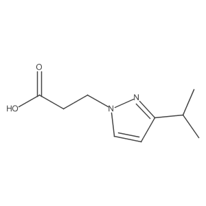 3-[3-(propan-2-yl)-1H-pyrazol-1-yl]propanoic acid Structure