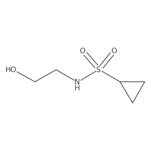 N-(2-hydroxyethyl)cyclopropanesulfonamide Structure