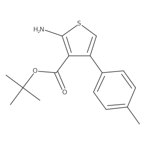 Tert-butyl 2-amino-4-(4-methylphenyl)thiophene-3-carboxylate Structure