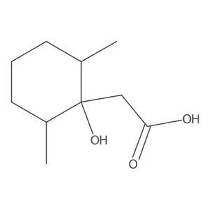 2-(1-Hydroxy-2,6-dimethylcyclohexyl)acetic acid结构式