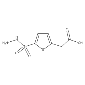 2-[5-(Hydrazinesulfonyl)thiophen-2-yl]acetic acid结构式