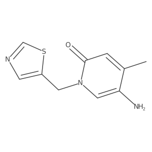 5-Amino-4-methyl-1-[(1,3-thiazol-5-yl)methyl]-1,2-dihydropyridin-2-one结构式