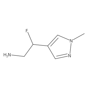 2-fluoro-2-(1-methyl-1H-pyrazol-4-yl)ethan-1-amine Structure