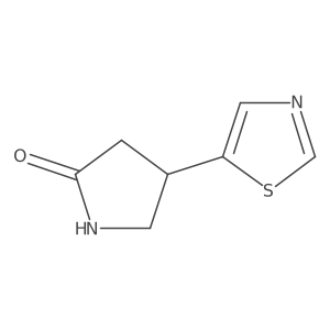 4-Thiazol-5-ylpyrrolidin-2-one Structure