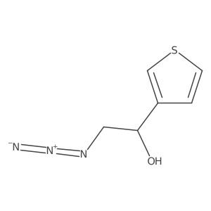 (1R)-2-azido-1-(thiophen-3-yl)ethan-1-ol结构式