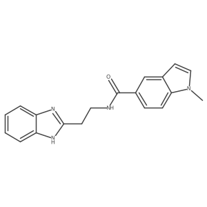 N-[2-(1H-1,3-benzimidazol-2-yl)ethyl]-1-methyl-1H-indole-5-carboxamide结构式