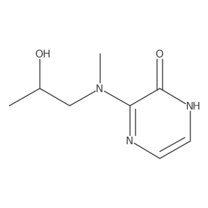 3-[(2-Hydroxypropyl)(methyl)amino]-1,2-dihydropyrazin-2-one Structure