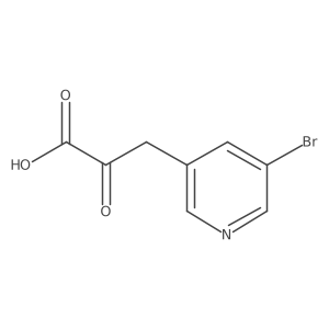 3-(5-Bromopyridin-3-yl)-2-oxopropanoic acid Structure