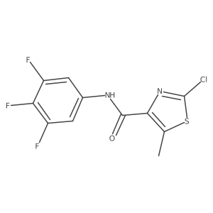 2-chloro-5-methyl-N-(3,4,5-trifluorophenyl)-1,3-thiazole-4-carboxamide Structure