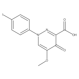 1-(4-Iodophenyl)-5-methoxy-4-oxo-1,4-dihydropyridazine-3-carboxylic acid结构式