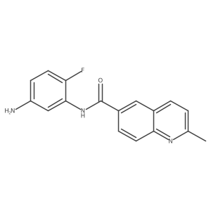 N-(5-Amino-2-fluorophenyl)-2-methyl-6-quinolinecarboxamide结构式