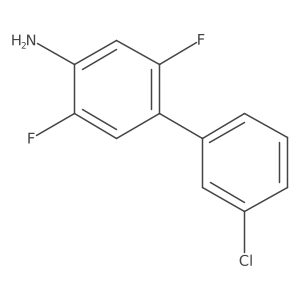 3'-Chloro-2,5-difluoro-[1,1'-biphenyl]-4-amine Structure