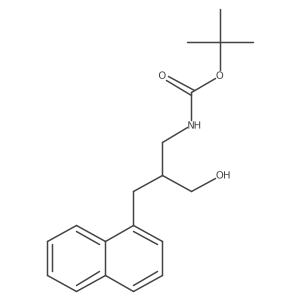 tert-butyl N-{3-hydroxy-2-[(naphthalen-1-yl)methyl]propyl}carbamate结构式