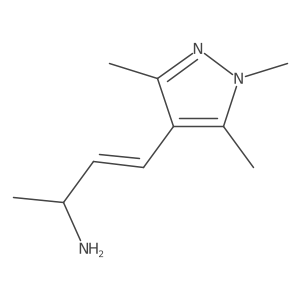 4-(trimethyl-1H-pyrazol-4-yl)but-3-en-2-amine Structure
